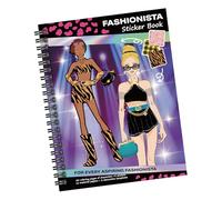 Top Model Sticker Books, Creative Scene Sticker Book, Dress up Sticker Books for Girls, Girls Sticker Book for Home Travel Plane School Birthday with 20 Colouring Pages