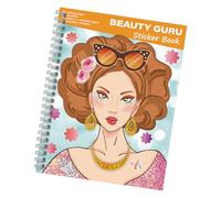 Top Model Sticker Books, Papeterie Stickers with Fashion and Colors, Top Model Books for Girls, Fashion Girls Sticker Book Dress Me Up Sticker Book for Home Waiting Room School Travel Birthday (Green)