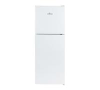 Willow WTM138W 138L Small Fridge Freezer with Adjustable Thermostat, Top Mount Slimline Fridge Freezer, Mark Proof Finish - White
