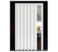 Top-Mount PVC Folding Door No Drill Trackless Kitchen Partition Shop(160x203cm)
