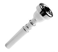 Top Notch Copper Alloy Trumpet Mouthpiece, 3C/5C/7C Sizes, Gold Plated (Silver 7C)