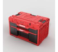 Top Notch Home and Living Qbrick System One Drawer 2 Plus Toolbox 2.0 Red