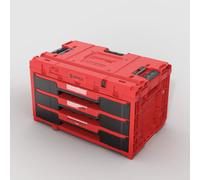 Top Notch Home and Living Qbrick System One Drawer 3 Toolbox 2.0 Red