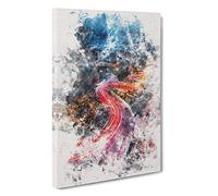 Top of Lombard Street in San Francisco Watercolour Canvas Print for Living Room Bedroom Home Office Décor, Wall Art Picture Ready to Hang, 30 x 20 Inch (76 x 50 cm)