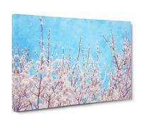 Top of the Blossom Tree Canvas Print | Gallery Wrapped 30mm Frame Wall Art | 30x20 inches | Ready to Hang | Modern Floral Picture | Living Room Bedroom Lounge Office