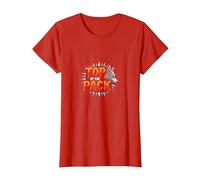 Top of The Pack: Fierce Wolf Leader Emblem T-Shirt, Women, Red, S