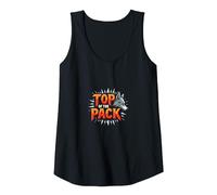Top of The Pack: Fierce Wolf Leader Emblem Tank Top, Women, Black, XXL