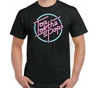 Top of The Pops T-Shirt Mens Retro Music Show Rock Dance Punk 60s 70s 80s 90s Black