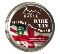 Top of the Range - Victory Gloss Shoe Polish - Dark Tan - 50ml - Pack of 12