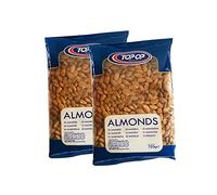 TOP OP Almonds | 750g | Whole Almonds | Healthy Nuts | High Fibre | High Protein | Perfect for Snacking | Whole Nuts | Indian Origin (Pack of 2)