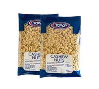 TOP OP Cashew Nuts | 750g | Whole Almonds | Healthy Nuts | High Fibre | High Protein | Perfect for Snacking | Whole Nuts | Indian Origin (Pack of 2)
