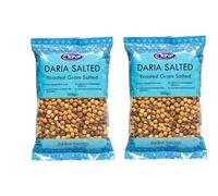Top-op Daria Dal Salted 300g - Roasted Split Chickpeas - Crunchy Indian Snack - High Protein & Fibre - Ready-to-Eat Healthy Namkeen (Pack of 2)