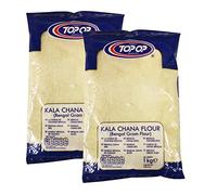 Top op Kala Chana Flour 1Kg (Pack of 2) - Ideal for Traditional Sweets and Savouries - Black Chickpea Flour
