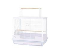 Top Openable Metal Bird Cage Pull-out Chassis Raised Horizontal Wire Parrot Parrot Cage(Purple)
