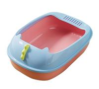 Top Opening Toilet, Low Entry Jumbo Senior Kitty Potty, with Scoop, Indoor Cat Litter Box for Kittens and Big Cats(Pink,50cm)