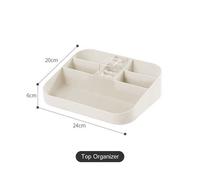 (Top Organizer) Plastic Cosmetic Drawer Makeup Organizer Jewelry Container Baby Storage Box DIY Multi-layer Nail Casket Holder Bathroom Desktop Case