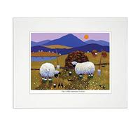 'Top O'The Morning to Ewe' Mounted Print by Thomas Joseph - Sheep Art
