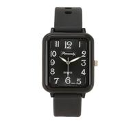 Top Plaza Black Watch for Men Big Face Easy Reader Silicone Strap Watch Classic Analog Display