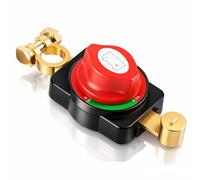 Top Post Battery Disconnect On/Off 12V-48V Negative Battery Isolator with Wrench, High Current Car Battery Disconnect 275A for Vehicle, Truck, Boat, Marine, RV, ATV and Winch Power Protection