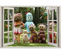 TOP PRINTS In The Night Garden Iggle Piggle 3D Window Smashed Wall Sticker Poster Decal Mural Bedroom Art 31 (120x85cm)