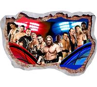 TOP PRINTS Jhon Cena Wrestling Batista HHH 3D Window Smashed Wall Sticker Poster Decal Mural Bedroom Art 618 (90x65cm)