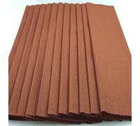 Top Quality Brown Crepe Paper 12 Folds per pack. Crepe Paper Folds (sheets) Handy size -150cm x 50cm each fold Great Value 47 pence*** by Clikkabox -