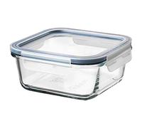 Top Quality Food Container with lid, Square Glass, Plastic Glass+ A Free Pen (3, 600 ml)