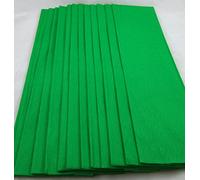 Top Quality Light Green Crepe Paper 12 Folds per pack. Crepe Paper Folds (sheets) Handy size -150cm x 50cm each fold Great Value 47 pence*** by Clikkabox -