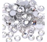 Top Quality SS3-SS50 3D Silver Flatback Crystal Rhinestones Glitter Gems For Nail Art Decoration Garment Shoes Bags DIY