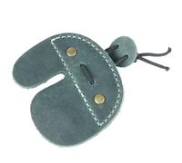 top-rank leather since 2015 Toprank Leather Archery Finger Tabs - Handmade Finger Guard for Shooting Practice Gear, Recurve Bow Fingers Tab (Green)