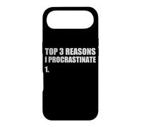 Top Reasons I Procrastinate Funny Procrastinator List Joke Case for iPhone Air