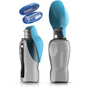 Top Recommendation | Gift Set of 2 | Extra Large Foldable 800 ml Dog Drinking Bottle for Travel Including Toothbrush | Premium Dog Drinking Bottle | Dog Drinking Bottle for Travel | 100% Leak-Proof