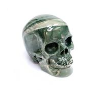 Top Red Zebra Jasper for Crystal Skull Head Sculptures & Statue, Halloween Gifts for Men & Women, & Decor, Crystals and Stones, Decor(Jiu