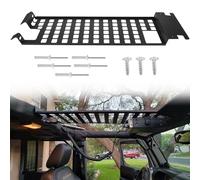Top Roof Rack Cargo Hard Top Molle Panel for Jeep Wrangler JK 2007-2018(4-Door), Overhead Molle Panel Luggage Storage Carrier Metal Shelf Accessories for JK