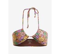 Top Roxy All About Sol Bandeau orange green lilac woman - S