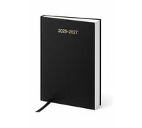 Top Sale 2025/26 A4 Academic Diary - Week to View | Mid-Year Planner July 2025 - August 2026 | Hardcover with Ribbon Marker, Monthly & Yearly Calendars, Timetable & Exam Dates - Black