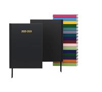 Top Sale 2025/26 A5 Academic Diary - Week to View | Mid-Year Planner July 2025 - August 2026 | Hardcover with Ribbon Marker, Monthly & Yearly Calendars, Timetable & Exam Dates - Black