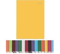 Top Sale 2025 A5 Day Per Page Diary with Hardcover and Matching Ribbon (Yellow)