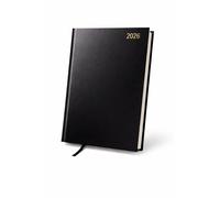 Top Sale 2026 A5 Diary Week to View - Black Hardcover Weekly Planner with Ribbon Marker, UK Bank Holidays, Monthly Pages and Year Planners - Appointment Organiser Jan 2026 to Mar 2027
