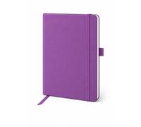 Top Sale A5 Notebook Lined - Soft Cover Minimalist Journal Notebook for Work, Study & Daily Planning, 160 Pages Cream Paper, Elastic Closure, Ribbon Marker, Purple