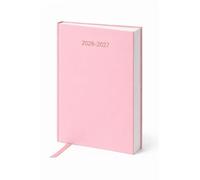 Top Sale Academic Diary 2026-2027 A5 Day Per Page - Light Pink Hardcover Student Planner, August 2026 to July 2027, Ribbon Marker, Timetable & Exam Tracker