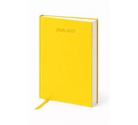 Top Sale Academic Diary 2026-2027 A5 Day Per Page Planner - Student Diary with Ribbon Marker, Hardcover Casebound Binding, School & University Planner August 2026-July 2027 Yellow