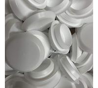 TOP SECRET PDR 3/4" Flush Type Head Plugs Designed for use in Sheet Metal up to 0.5-.11" or 1.27-2.79mm, Hole Diameter for snap in .73-.76" (3/4", White, 50)