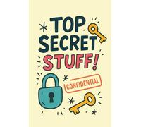 Top Secret Stuff: Small Password Keeper Book | Cute Password Organiser Notebook | Internet Address Logbook for Login Information, Websites, and Passwords | Fun Gift for Adults & Teens