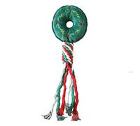 Top selling Christmas cotton rope plush toy, a fun cat toy, a dog bite resistant and tooth grinding device (Doughnut)