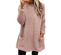 Top Selling Items Winter Essentials for Women Womens Winter Warm Sweater Winter Coat Thickening Plus Size Coat Jacket Casual Plus Size 1 Pound Items for Girls (Pink, XXL)
