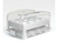 Top Shelf Elements Cupcake holder Fof MINI Small Size Cupcakes NOT for Standard Size Cupcakes. Fashionable Green MINI Cupcake Carrier Holds 24 MINI-Size Cupcakes, MINI Cupcake Traveler, Reusable Box