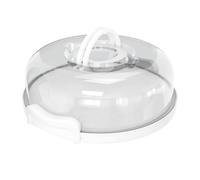 Top Shelf Elements Pie, Cheesecake Carrier for up to 10 in x 4 1/2 in cake. Two Sided Fashionable Stand Doubles as Five Section Serving Tray Perfect Taker Caddie for Travel (White)