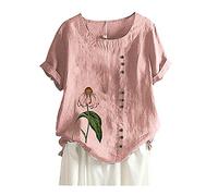 Top Shirt for Women Short Sleeve Tail Fashion Millennial T-Shirt T Shirts, pink, L