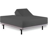 Top Split Queen Fitted Sheet for Adjustable beds, 800 Thread Count 100% Egyptian Cotton Flex Head Queen Fitted Sheet Split Down 32 inches from The Top, Half Split Queen Fitted Sheet Only - Dark Grey